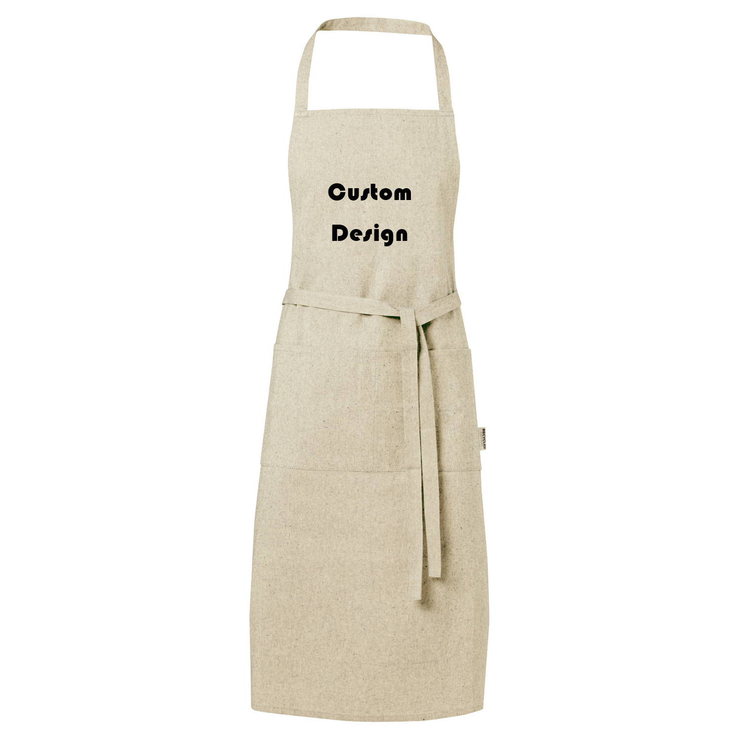 OEM Custom Kitchen Apron Adjustable Straps High Quality Knitted Cotton Polyester Fabric Unisex Aprons From Bangladesh