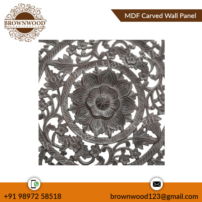 Leading Supplier Best Quality Unique Design 60 X 60 cm MDF Wall Decorative Carved Wall Panel Customized Size Wall Decor