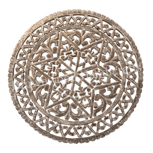 Interior Decoration MDF Wood Carved Wall Hanging Panel Luxury MDF Carved Round Shape Decorative Wall Panel at Compitative Price