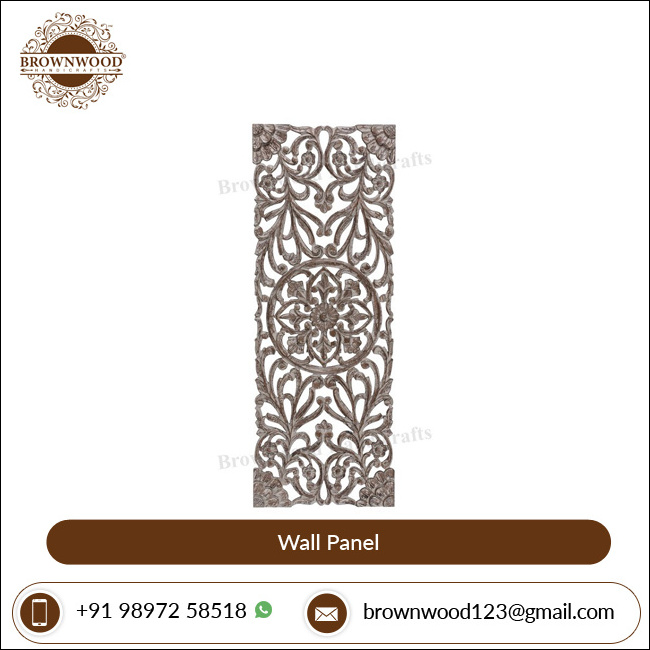 Wholesale Price Optimum Quality Unique Design Wall Decorative MDF Hand Carved Panel 120 X 40 Cm from Indian Supplier