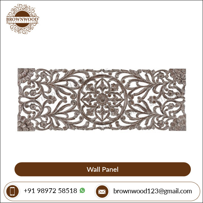 Wholesale Price Optimum Quality Unique Design Wall Decorative MDF Hand Carved Panel 120 X 40 Cm from Indian Supplier