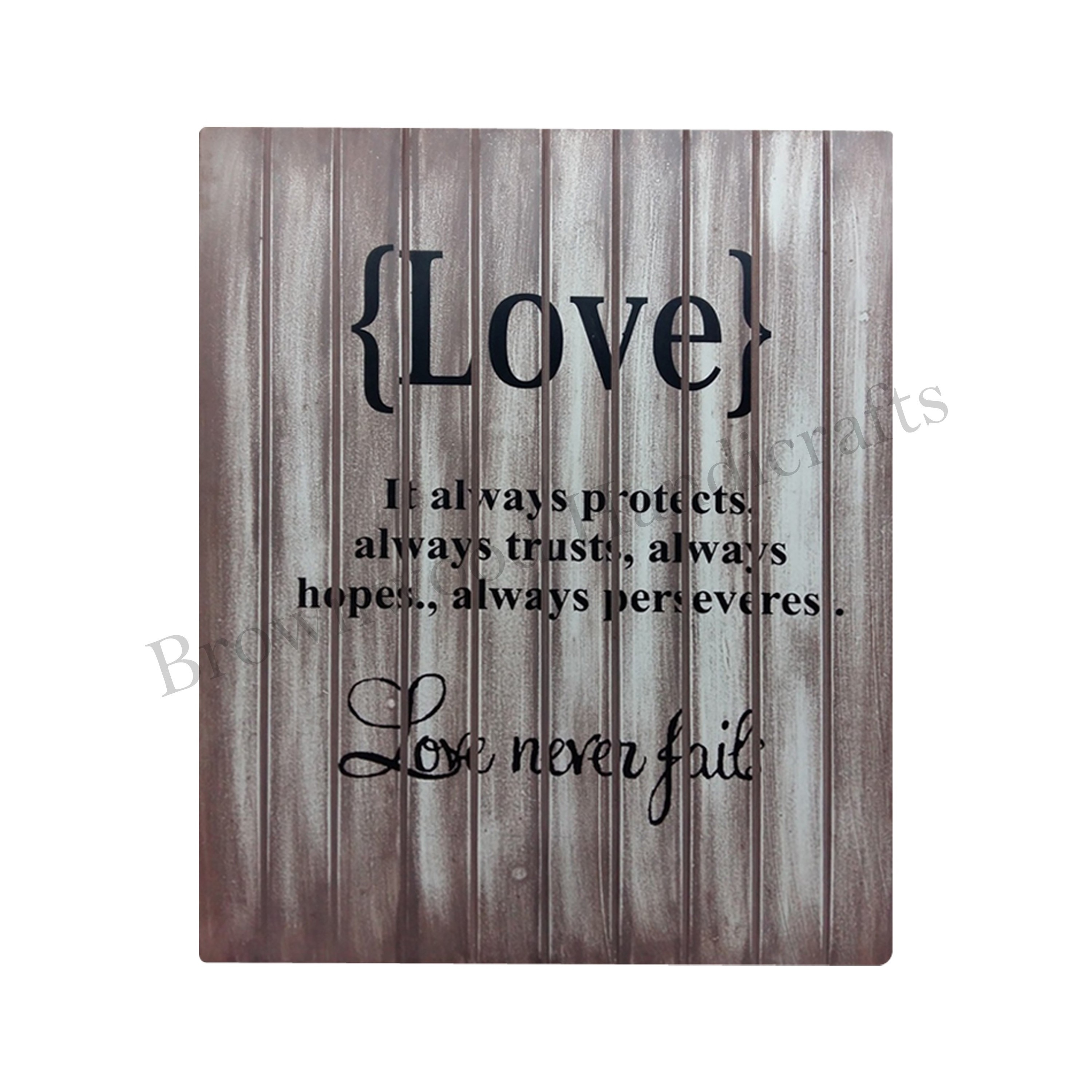 Hot Selling MDF Wall Hanging Rectangular Wall Panel With Love Quotes Written For Bedroom Decor For Online Sellers at Low Price