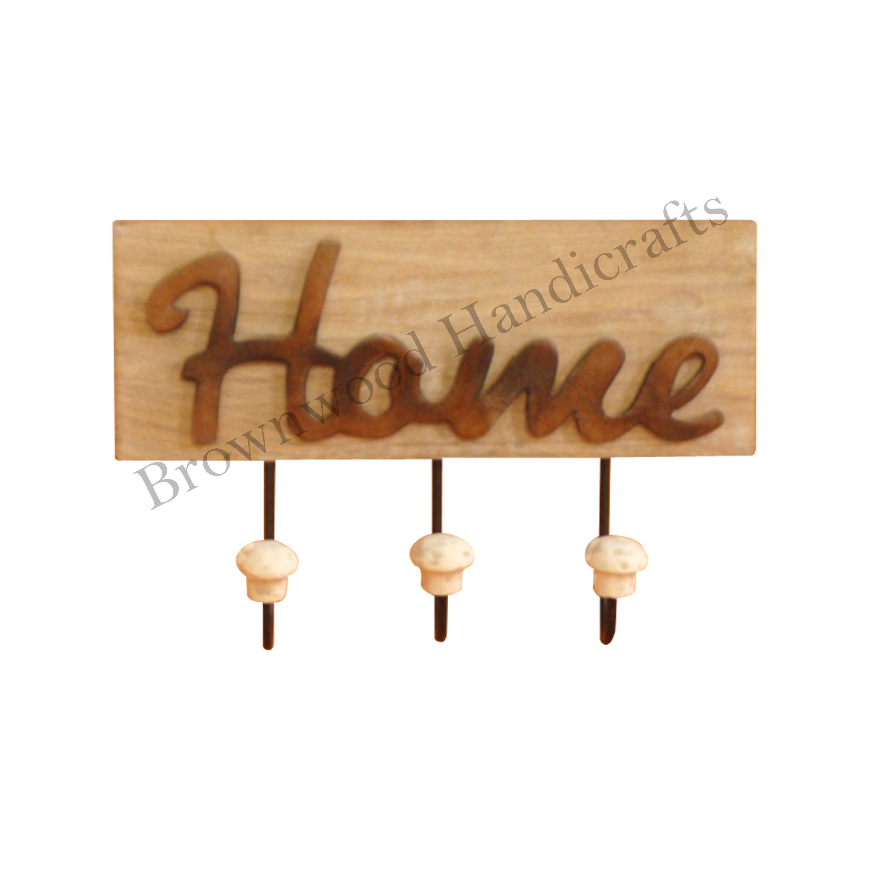 Trusted Exporter of Top Quality Wooden Alphabets Letters Decorative Mounted Wall Hook Designs Custom Wooden Wall Hooks