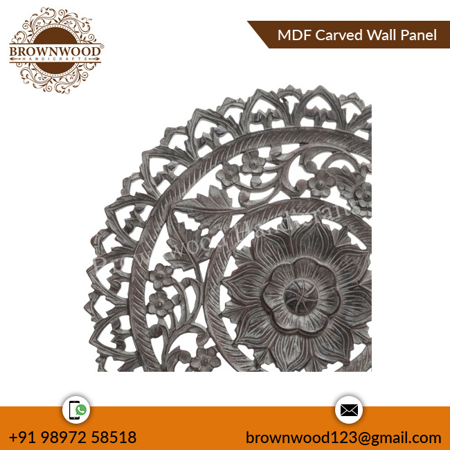 Leading Supplier Best Quality Unique Design 60 X 60 cm MDF Wall Decorative Carved Wall Panel Customized Size Wall Decor