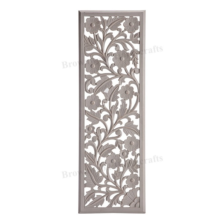 Large Range of Antique Hand Carved Design MDF Wood Decorative Round Wall Panel Wooden Carved Wall Panel For Room & Office Decor