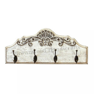 Indian Manufacturer of Best Quality 21X10 Inch Home Decorative Wooden Wall Mounted Hanging Wall Hook for Clothes