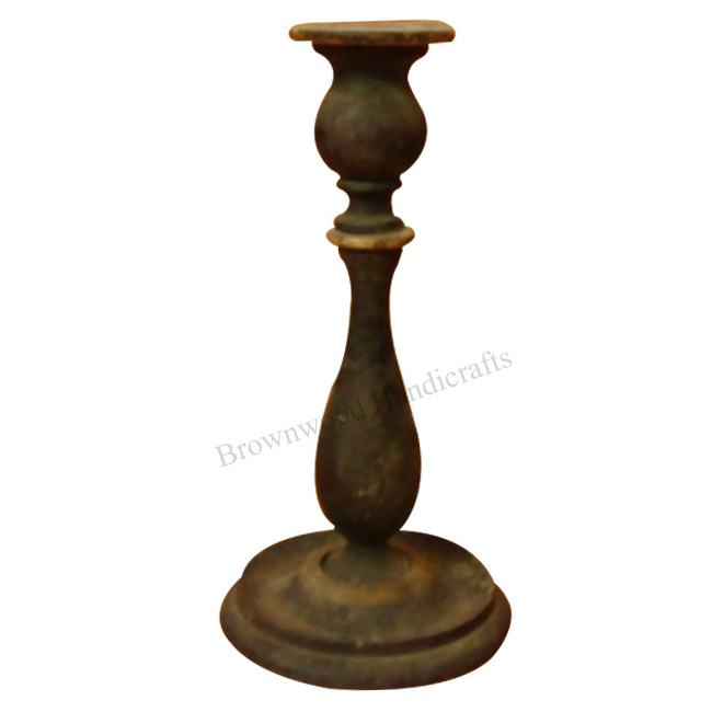 Hot Selling Premium Quality Mango Wood Candle Holder Pillar For Home Decoration & Church Decoration at Reasonable Price