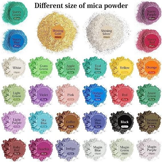 Pearlescent Pigment Mica Powder for Nail Art and Epoxy Resin Pearl powder Ink Paint