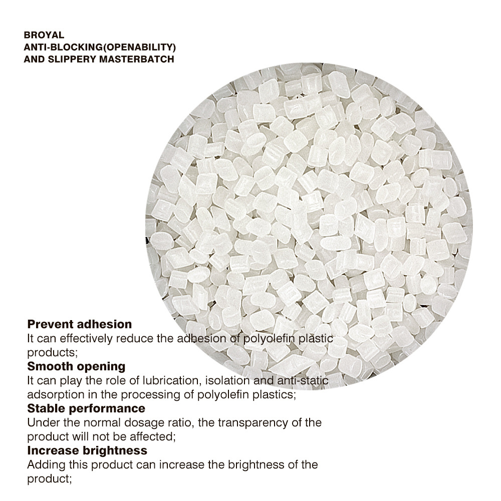 Custom Function Masterbatch Polyethylene Additives Based PET Slip Antiblocking Masterbatch for Plastic General Use