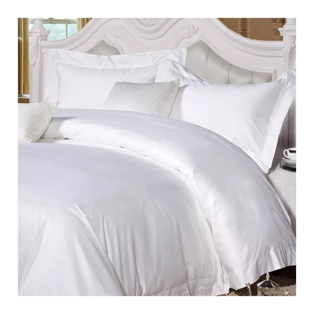 Whole Sale Latest Design Bed Sheet 100% Cotton Star Hotel Custom Embroidery Hotel Bed Sheets Set For Adults