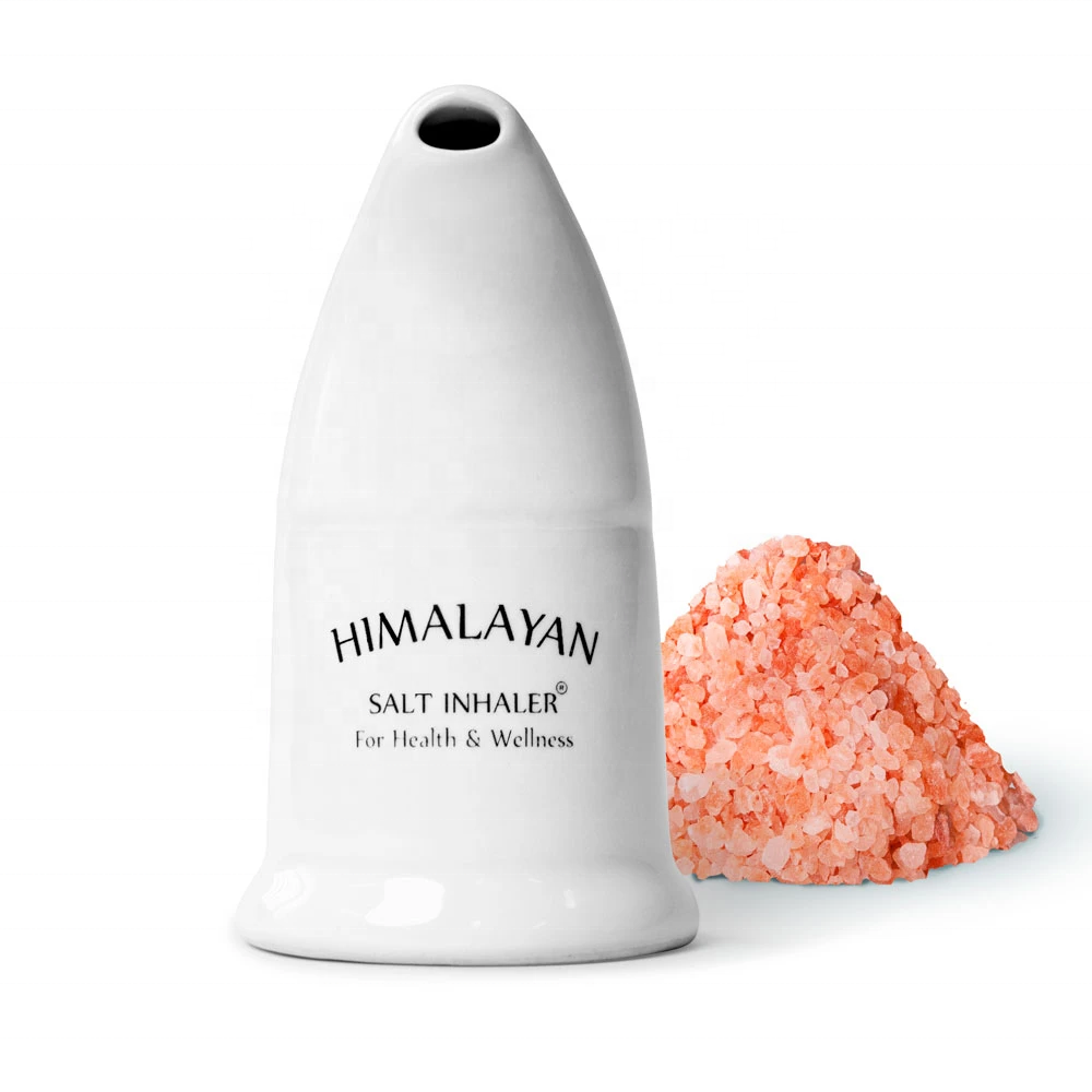 Himalayan Salt Inhaler Refillable Porcelain handmade Nose Himalayan Salt Inhaler Material Ceramic wholesale