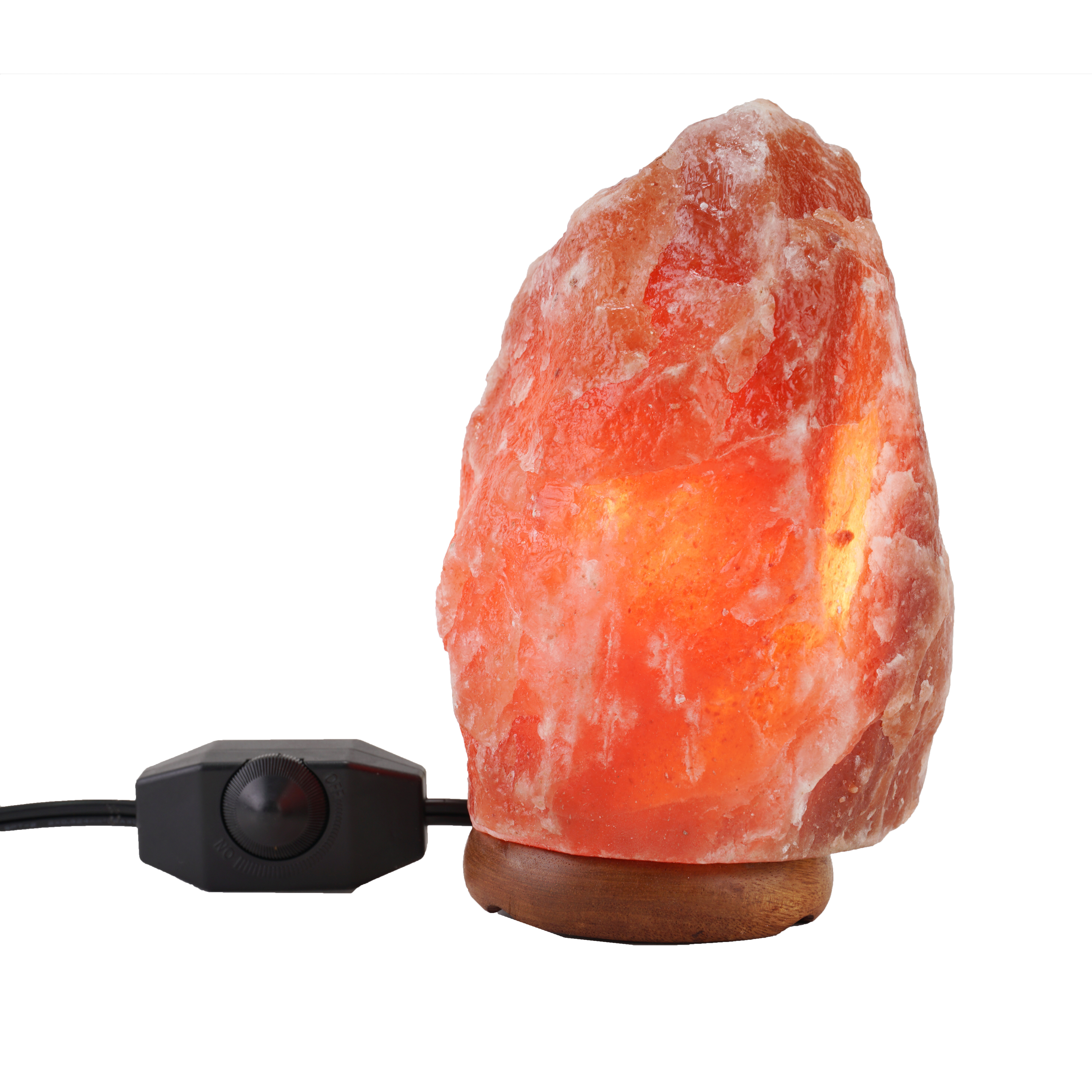 Crystal Himalayan Salt Lamp Natural hand carved small size Red Salt Lamp for home decor holiday gift with bulb and cord