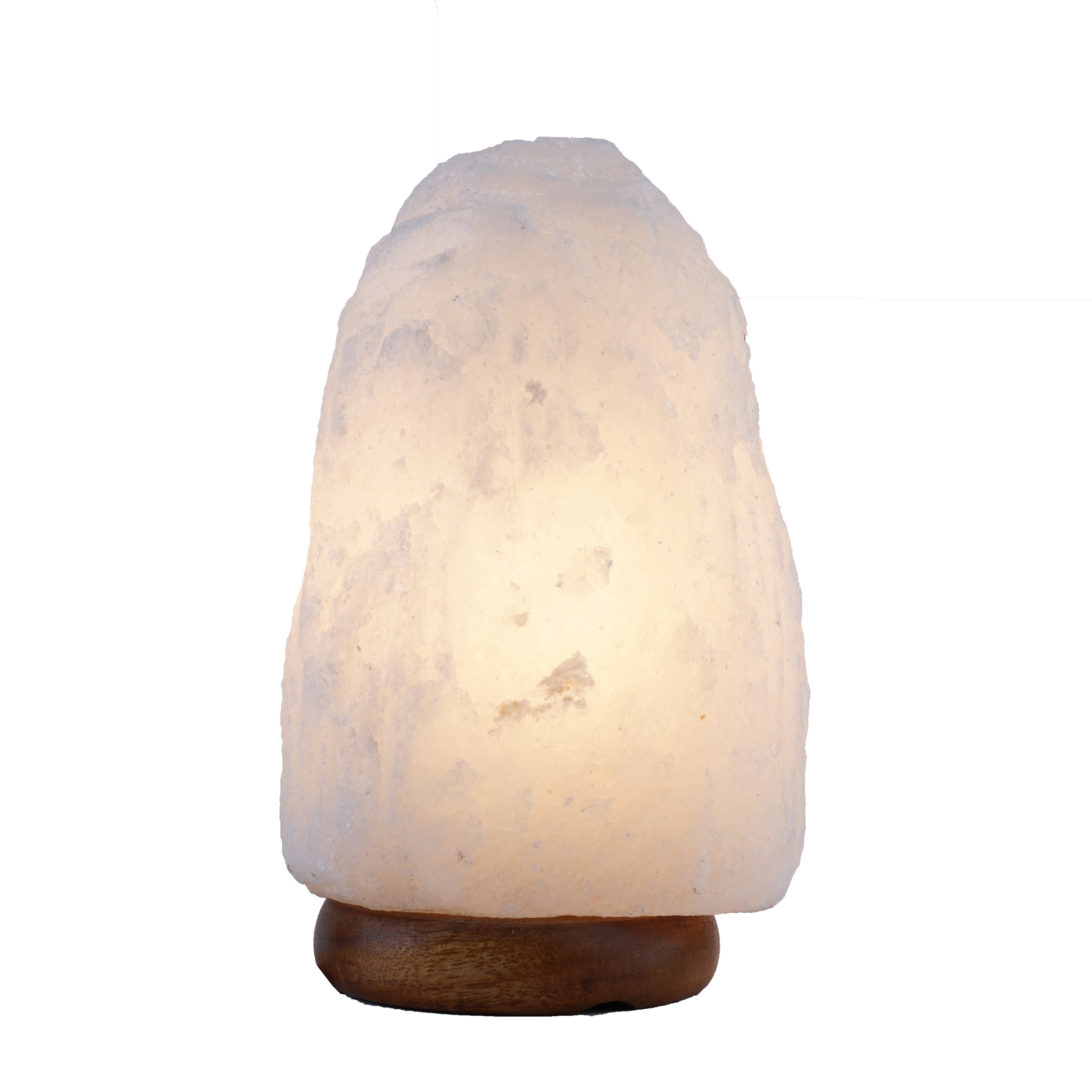 White Himalayan Salt Lamp Natural hand carved small size Rock Crystal Salt Lamp for home decor holiday gift with bulb and cord