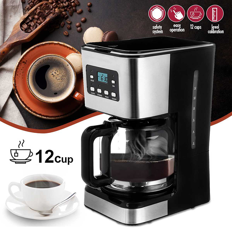 12 cup Commercial Coffee Machine Tea Maker Anti-drip Function coffee maker