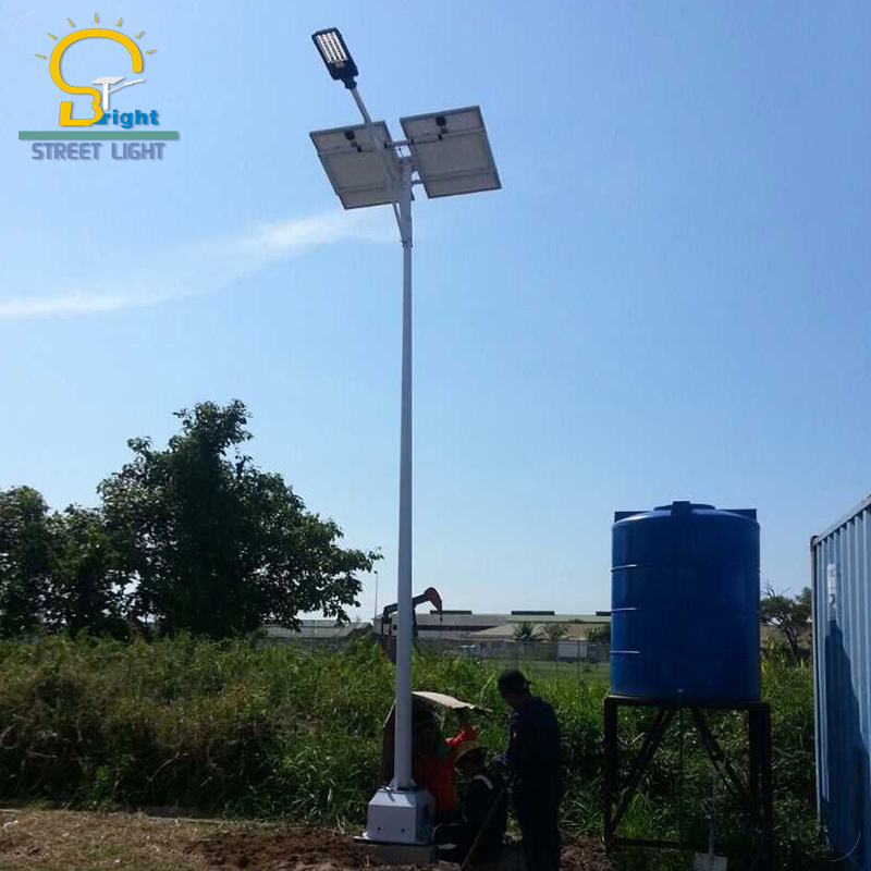 High efficiency 120w long service time integrated solar street light ip66 led street panel light solar with 5 years warranty