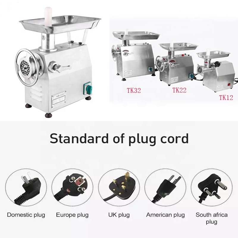 2021 electric meat grinders machine with Hamburg attachment