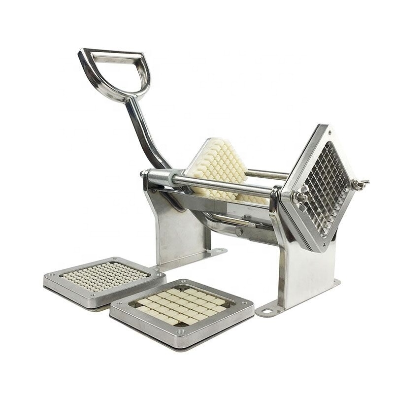 Hand operated stainless steel potato chipper french fry cutter