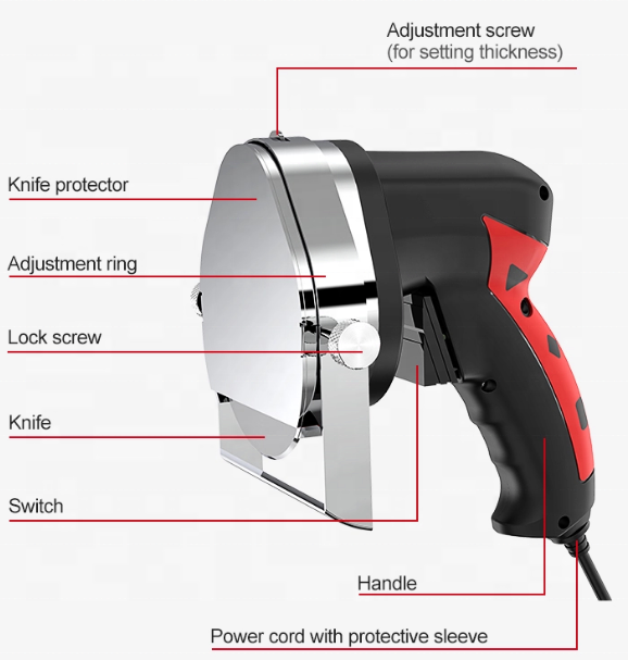 KS100E electric plastic hand meat kebab slicer with CE