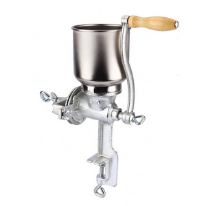 Linyi Factory Hand Operated Grains Corn Mill Grinder with High Hopper