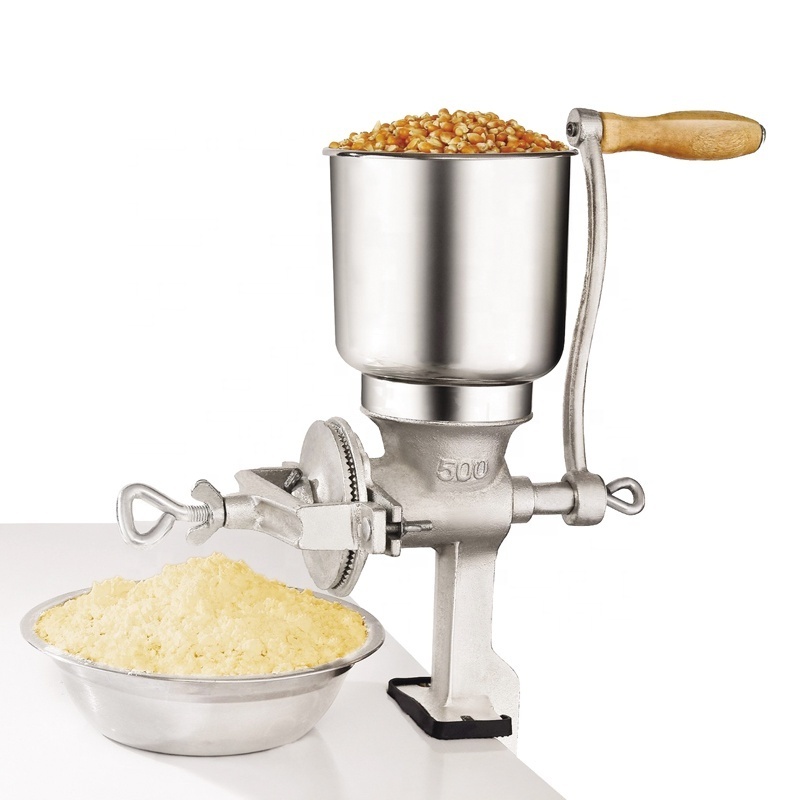 Hand Operated Corn Grain Mill Grinder T for Corn Coffee Food Wheat Oats Nut Herbs Spices Seeds Grinder Great for Restaurants