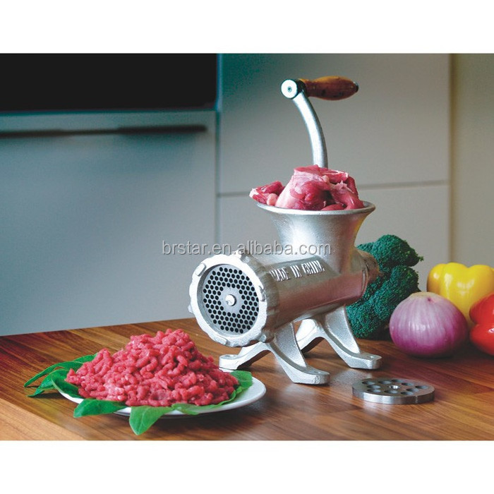 12#Professional kitchen tools industrial plastic manual meat grinder, portable manual meat mincer