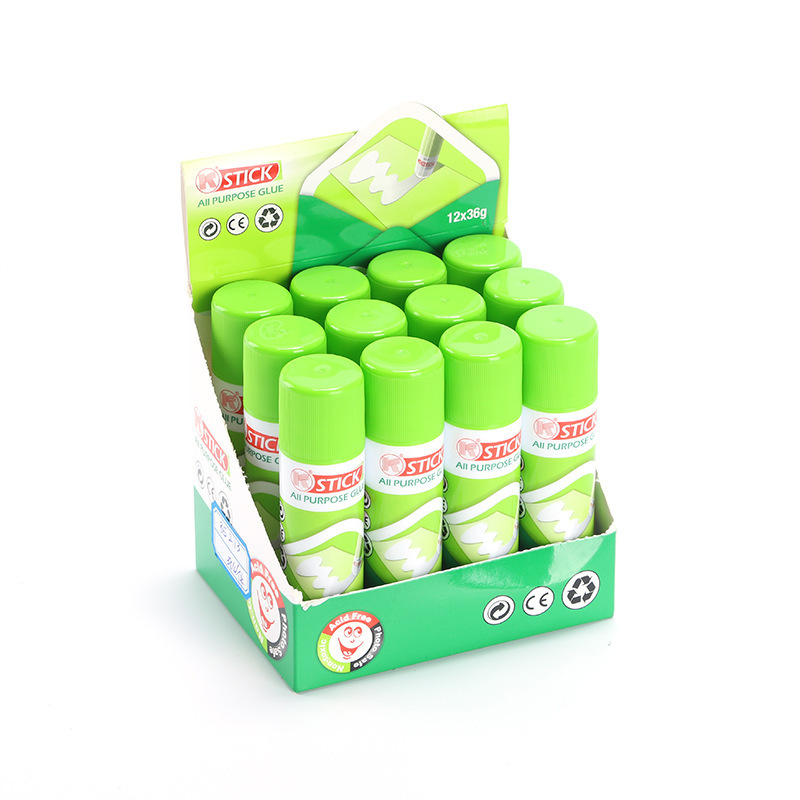 hot selling display environmental protection office and school pvp white solid glue stick