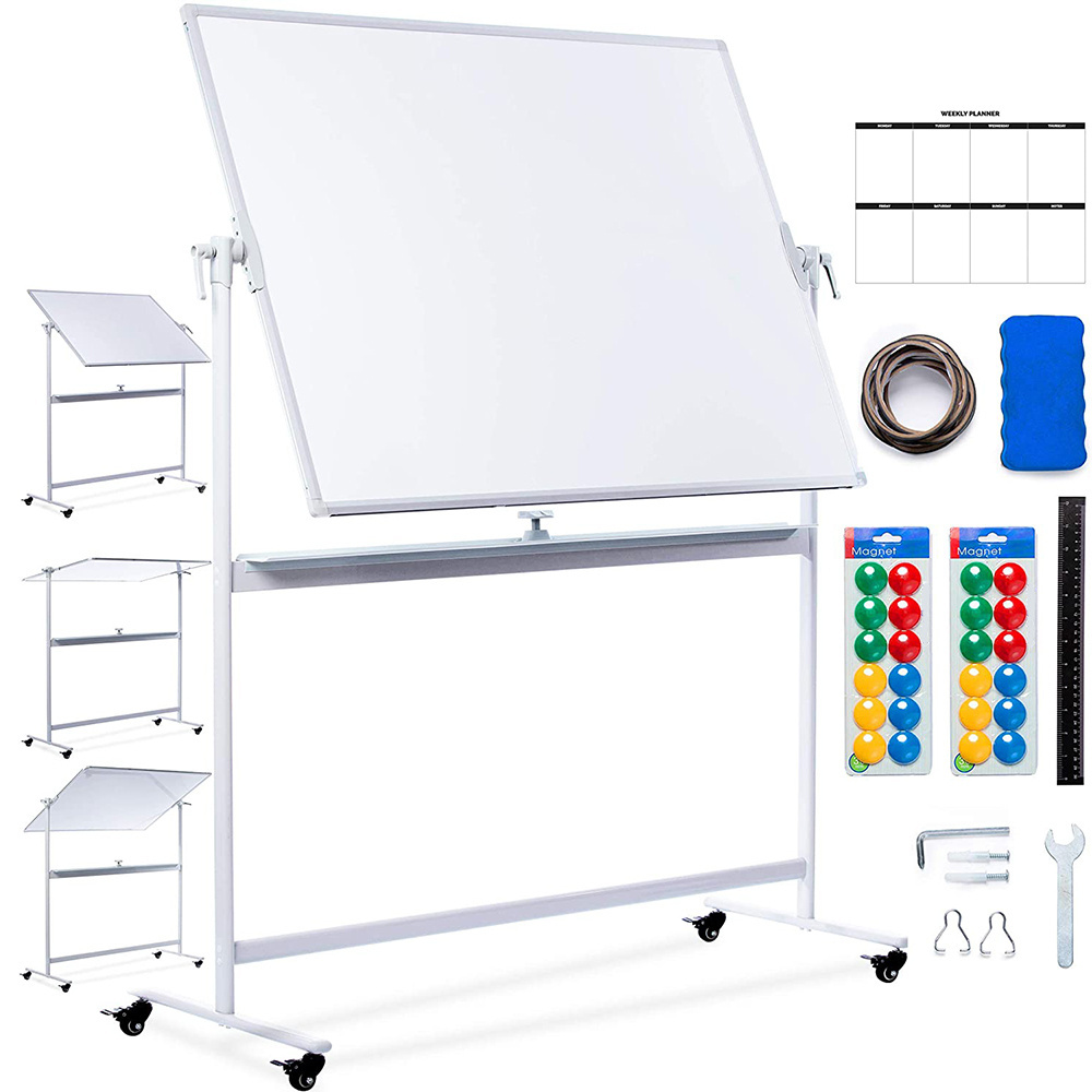 Standing Mobile Magnetic Dry Erase Double Side Whiteboard for Office Classroom school