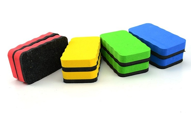 New style Mini Dry   Custom logo Colorful Usual Whiteboard Non-magnetic Eraser for school supply