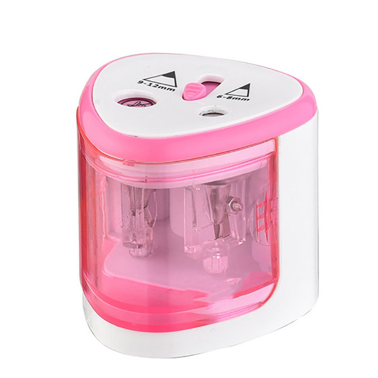 High Quality Manual Safe Design Desktop Big Double Hole Pencil Sharpener