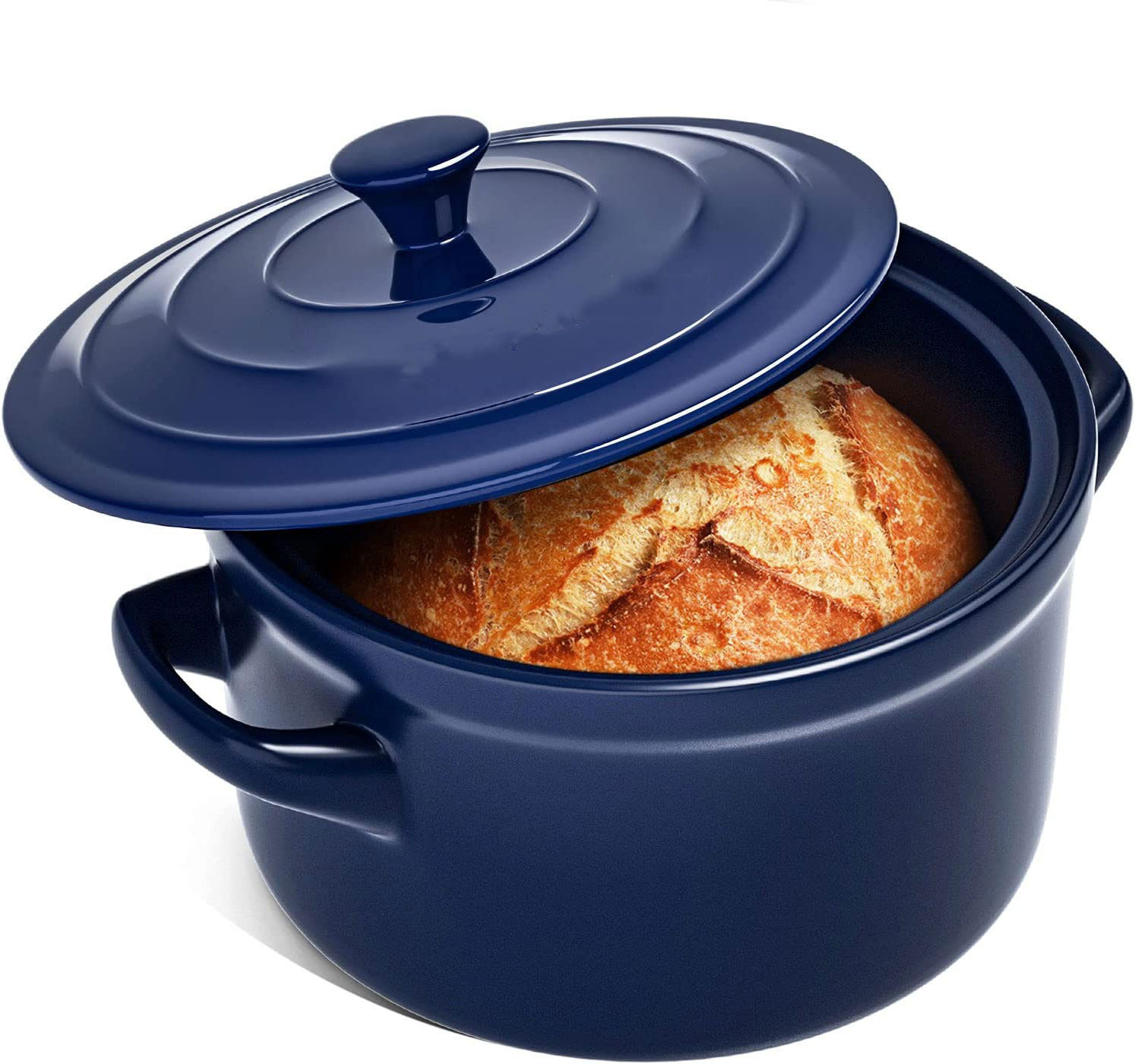 Dutch Oven Pots with Lid Bread Clothe Bakers Ceramic Casserole Dish Porcelain Cooking Soup Pots in Bulk