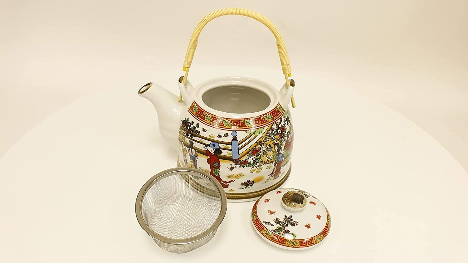 1000ml Large Capacity Antique Porcelain Teapot Ceramic Teapot with Infuser