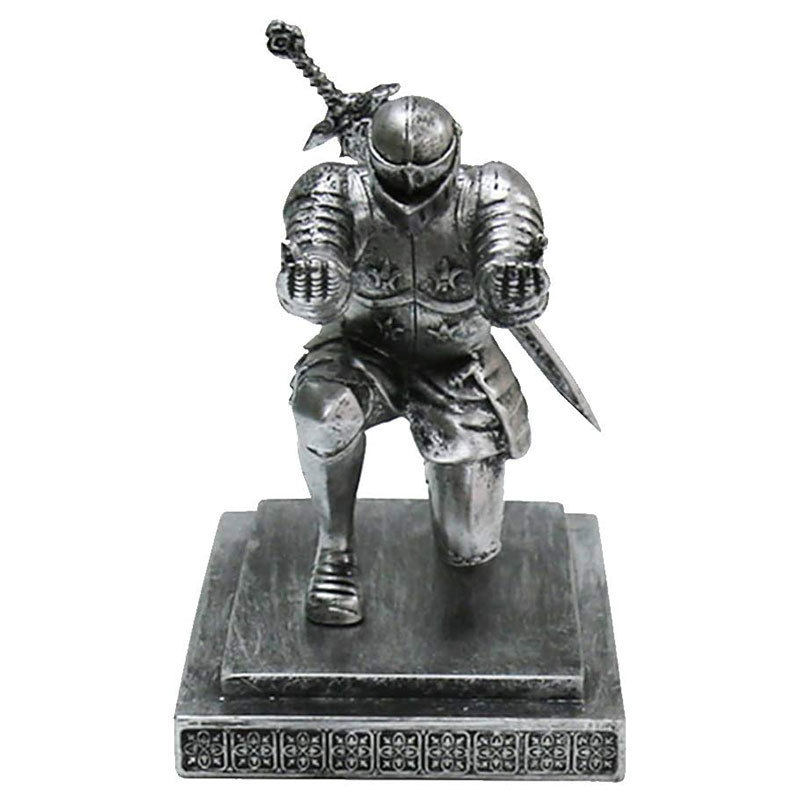 Knight Pen Holder Executive Cool Pen Holder for Desk Magnetic Resin Statues Figurines Desk