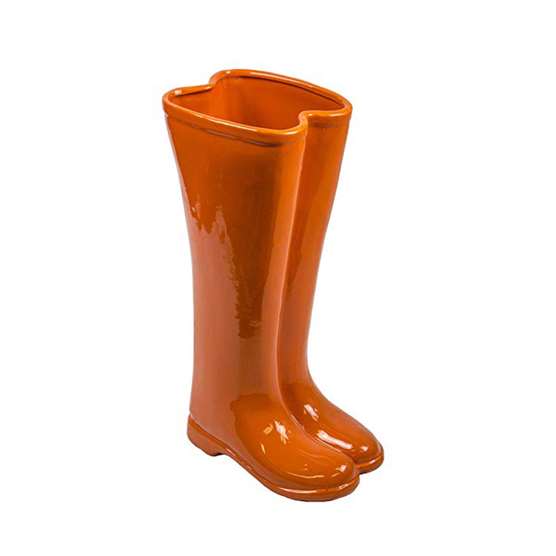 Rain Boots Shaped Home Decor Ceramic Umbrella Holder