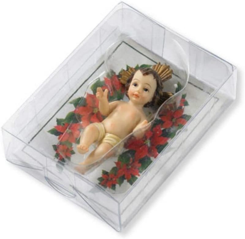 3.5 Inch Table Top Display Baby Jesus Figurine Resin Doll Religious Christmas Nativity Scene Set