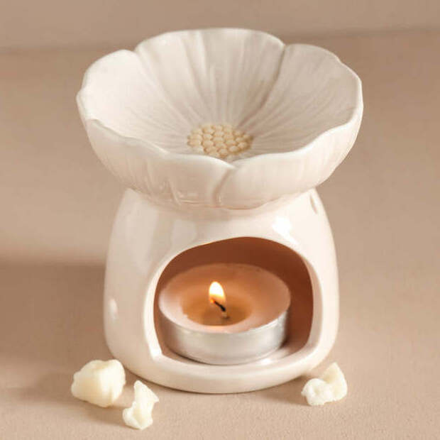 Flower Blossom Home Decor Scented Custom Ceramic Wax Melt Burner