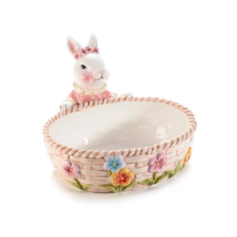 3D Decorative Bunny Easter Basket Gift Wholesale Easter Egg Basket