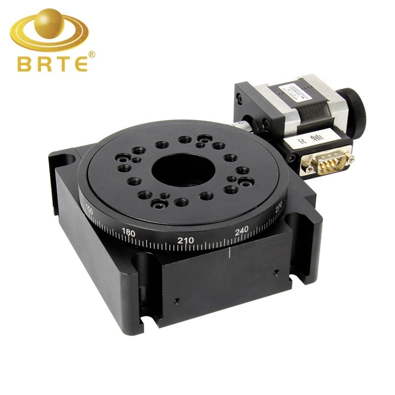 BRTE7SRA1100 aluminum 100mm diameter Translation Rotation Motorized Rotary Stage