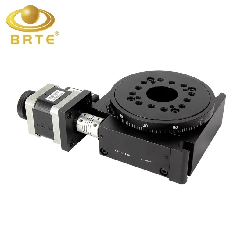 BRTE7SRA1100 aluminum 100mm diameter Translation Rotation Motorized Rotary Stage