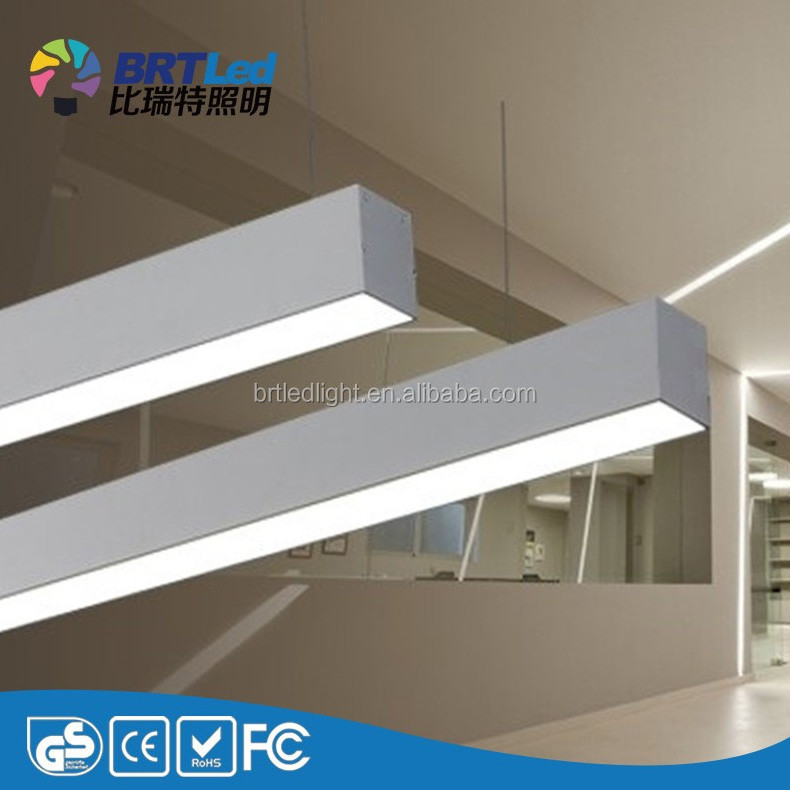 2017 Hot selling aluminum shape Recessed ceiling led linear bar 40w 50W led pendant light ,linear led lamp 1200mm