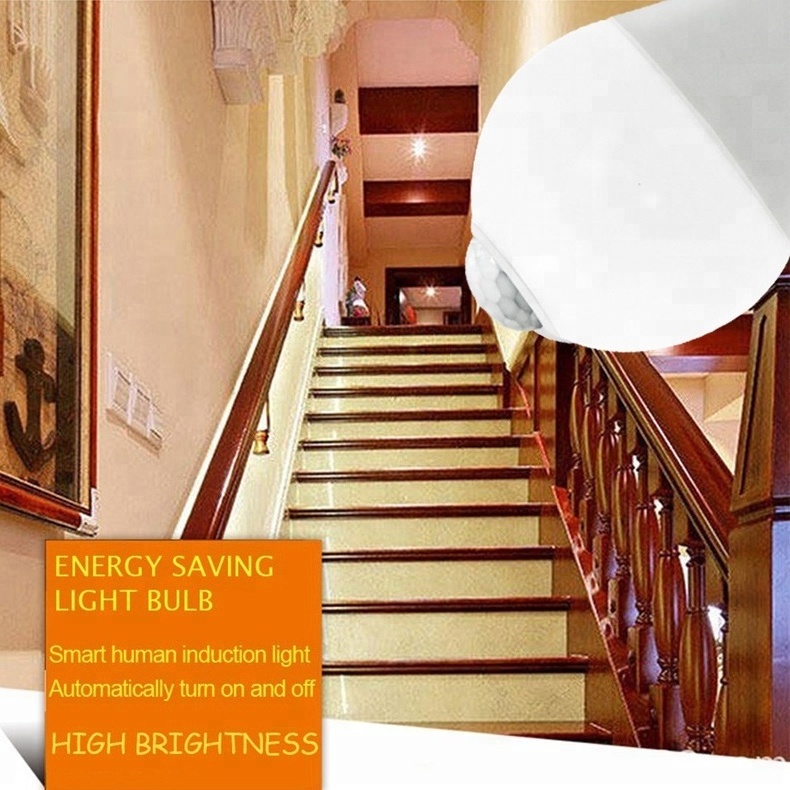 12W E27 PIR Motion Sensor LED Light Bulbs