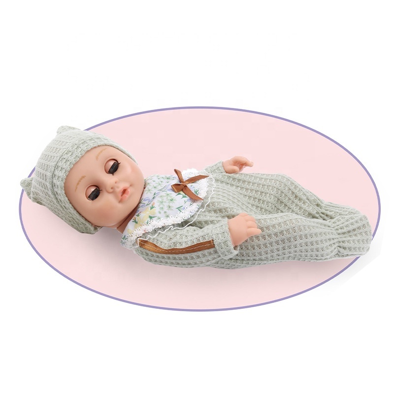 wholesale 30cm Reborn Baby Dolls Silicone Cute Soft doll For Girls Fashion Bebe Reborn dolls baby with blink eyes