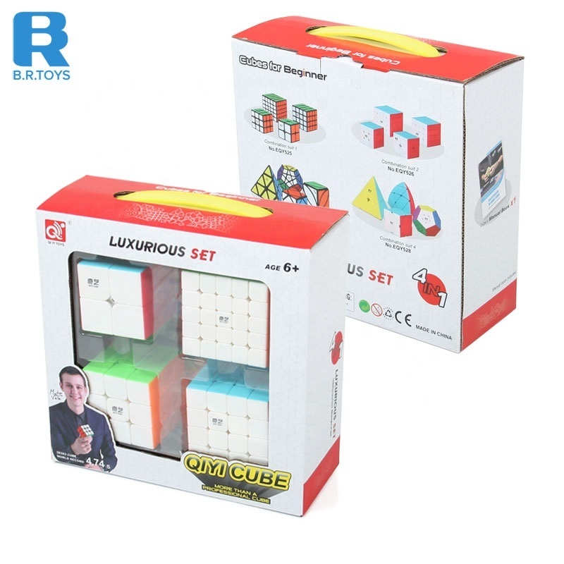 Good sale Magic Cube Qiyi  Magic Cube Set 2X2  Warrior W 3x3  Qiyuan S 4X4  qizheng s 5X5 Stickerless Gift Set