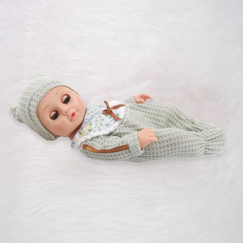 wholesale 30cm Reborn Baby Dolls Silicone Cute Soft doll For Girls Fashion Bebe Reborn dolls baby with blink eyes