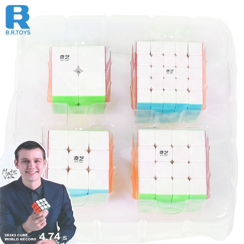 Good sale Magic Cube Qiyi  Magic Cube Set 2X2  Warrior W 3x3  Qiyuan S 4X4  qizheng s 5X5 Stickerless Gift Set