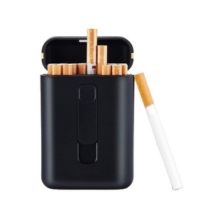 New 2-in-1 Cigarette Case USB Charging Box Charging Windproof Lighter for Smoking