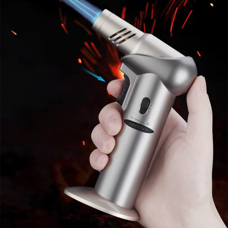 Mini Torch Lighter Jet Flame Windproof Butane Refill Portable Lighter for BBQ Camping Cool Lighter