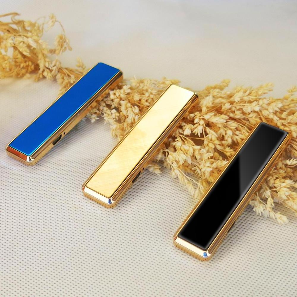 Electronic lighter tin style heating coil lighting cigarette customize logo electric multi color usb lighter