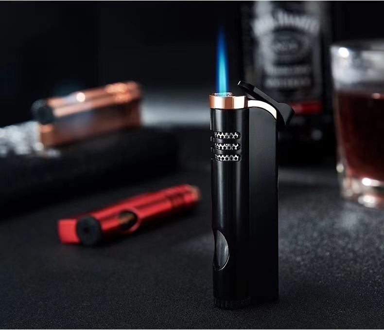 Windproof Universal Refill Cigarette Gas Lighter Promotional Torch Refillable Butane Gas Lighter