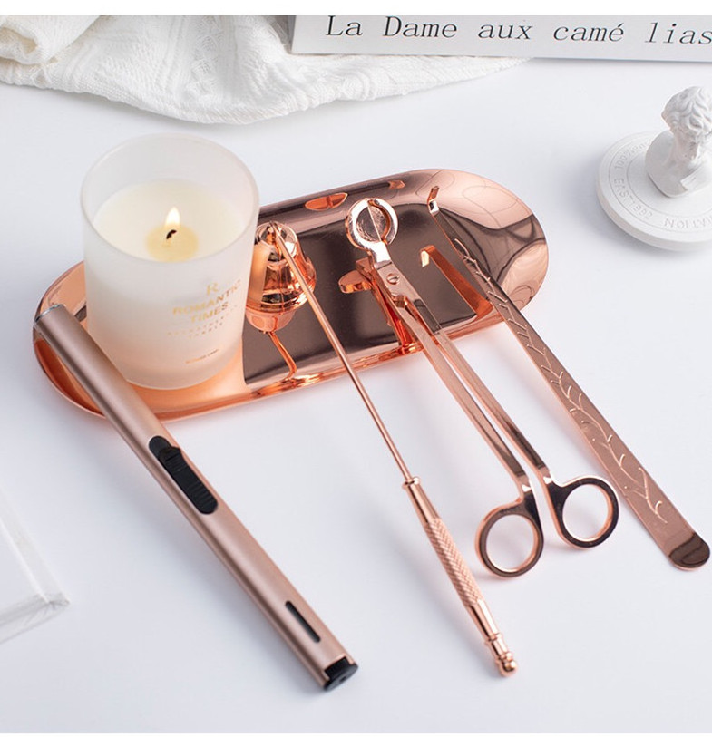 Custom Gift Flame Candle Accessories Snuffer Scissors Set Candle Wick Trimmer Set Making Care Kit Equipment Birthday Candles