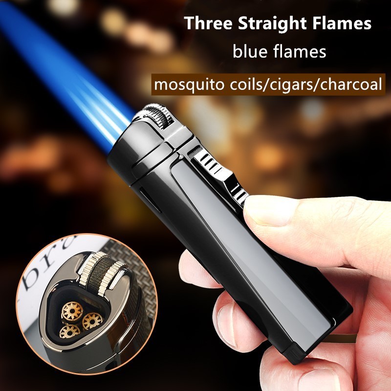 cheap Flame encendedor with butane gas refillable cigarette cigar lighter